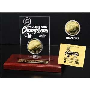  Los Angeles Lakers 2010 NBA Champions Etched Acrylic 