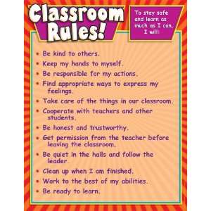  Scholastic TF5876 Classroom Rules Chart