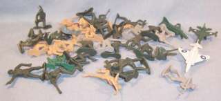 VINTAGE LOT~SOLDIERS & AIRPLANES~JETS~37 PLAY SET FIGS  