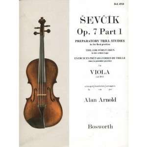   Trill Studies, Op. 7. Book 1. For Viola. Arranged by Arnold. Bosworth