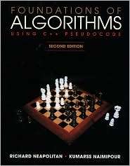 Foundations of Algorithms Using C++ Pseudocode, (0763706205), Richard 