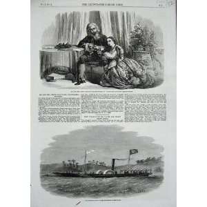   1857 Henri Drayton Prince Halem Pacha Steam Yacht Boat