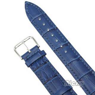 Alligator Croco Grain Genuine Leather Watch Band Strap 12 14 16 18 