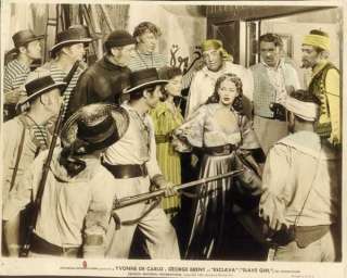 YVONNE De CARLO & GEORGE BRENT Slave Girl Colour 1947  