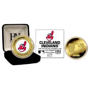  Cleveland Indians 24Kt Gold And Color Team Commemorative 