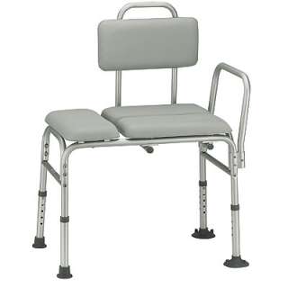 NEW Drive Medical Padded Seat Transfer Bench Aluminum  