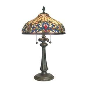  Dale Tiffany TT60585 Bailey Table Lamp, Mica Bronze and 