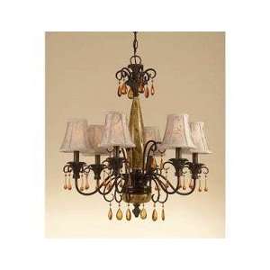  6138 6H Savonnerie Chandelier by AF Lighting  