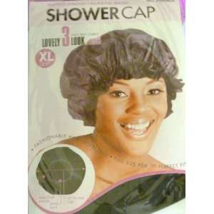  XL X Large Shower Cap in Black, Could Also Be Used in Deep 