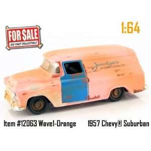   Orange 1957 Chevy Suburban 164 Scale Die Cast Truck Car Toys & Games