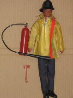 Adventure Bill Gi joe/Action Man 70s FIRE FIGHTER Doll  