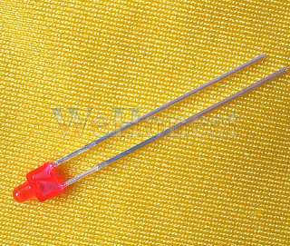   twinkle Light Emitting Diode LEDs Dia. 2mm Red ( one second)  