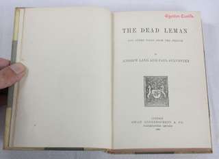 ANDREW LANG The Dead Leman 3/4 VELLUM 1st Supernatural  