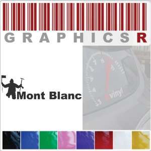  Sticker Decal Graphic   Mont Blanc Mountaineering Guide 