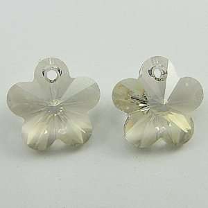   18mm Swarovski crystal flower beads 6744 silver shade