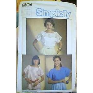  Simplicity 6806 Pattern Size 12 14 16 