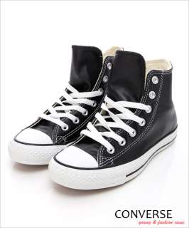 BN CONVERSE CT A/S LEATHER HI Classic Shoes Black White #143  