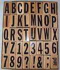 40 Wooden Letter and Number Stamps 2 Tall x 1 Wide   1 New Set in 