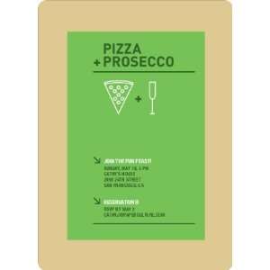    Pizza and Prosecco Party Invitations