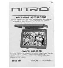 Nitro BMW 15N Beige 15 High Resolution Flip Down Ceiling Car Monitor 