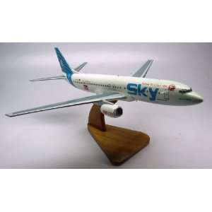  Boeing B 737 B737 Sky Airlines Wood Model Airplane Big 