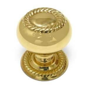 Classic expression   solid brass 1 diameter knob with string embossed