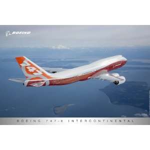  747 8IC Sunrise Livery Poster 
