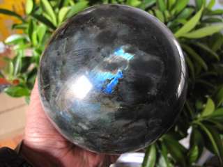 16lb AA+++ NATURAL Labradorite Crystal sphere ball Orb Gem Stone 