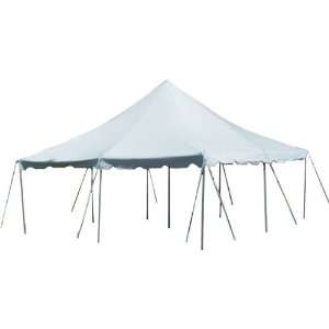 Party Tent 20 X 20 Pole Tent White Heavy Duty Vinyl   