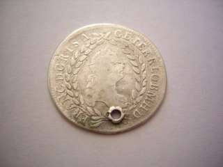 RARE AUSTRIA SILVER COIN KREUZER 1763 EMPEROR FRANC I  