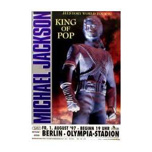  MICHAEL JACKSON History Tour 1997 Music Poster