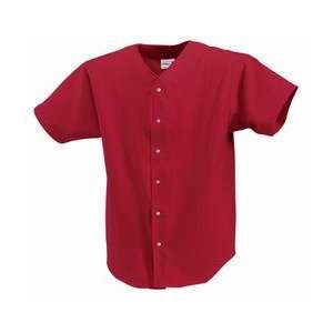  7886 Badger Sport Solid Color Button Front Baseball Jersey 