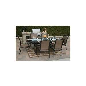 The Sophie Collection 6 Person Fully Welded Cast Aluminum Sling Patio 
