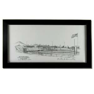 Drawing Print Volunteer Stadium 7x14 Framed  Kitchen 