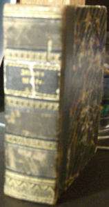 OLD GERMAN BOOK FROM 1827 RARE LEATHER SPINE GERMAN  