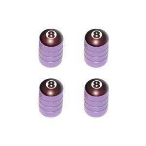  Eight Ball   Pool Tire Rim Valve Stem Caps   Purple 