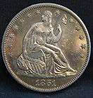 1861 S VG F Seated Liberty Half Dollar N15011