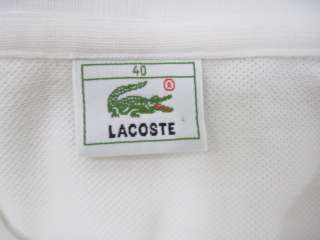 LOT 2 LACOSTE MICHAEL STARS White Green Shirts Sz 40 OS  