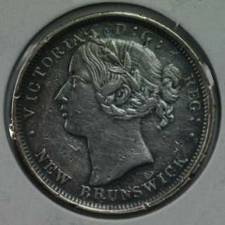 1864 New Brunswick 20 Cents VF 20  