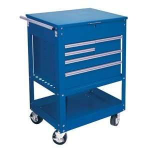 ATD (AD7052) 5 Drawer Service Carts, Blue, 800 lb. Capacity, built in 