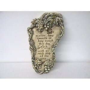  Decorative God Is With Us Footprint Plaque