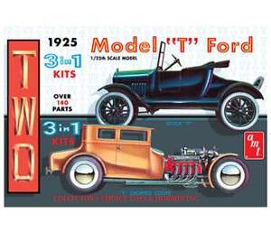 AMT 1925 MODEL T FORD 3 N 1 1/25 MODEL KIT NEW 626  