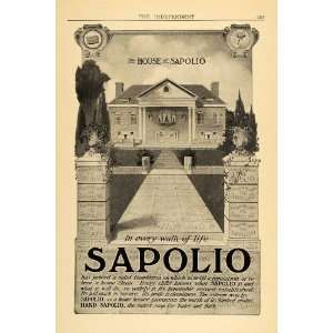  1907 Ad Hand Sapolio Toilet & Bath Soap Product House 