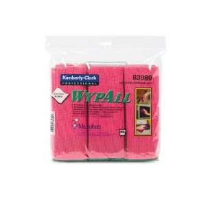 Wypall 83980 Microfiber Cloths with Microban Protection, 15.75 Length 
