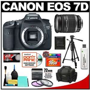  Canon EOS 7D Digital SLR Camera Body & Canon 18 200mm IS 