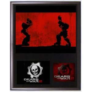  Gears of War 2 GoW Cog vs Locust Plaque Series w/ Card 