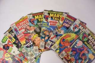 CM Lot of 9 Comics Spiderman Spidy Marvel Tales 1977  
