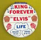 Elvis Presley 1956 flasher pinback button badge dd  