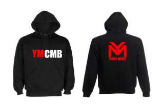 RED WHITE YMCMB YOUNG MONEY LOGO Hoodie NEW DESIGN 2012 FREE UK 