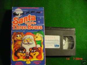 Santa and the Three Bears holiday vhs movie 1989  